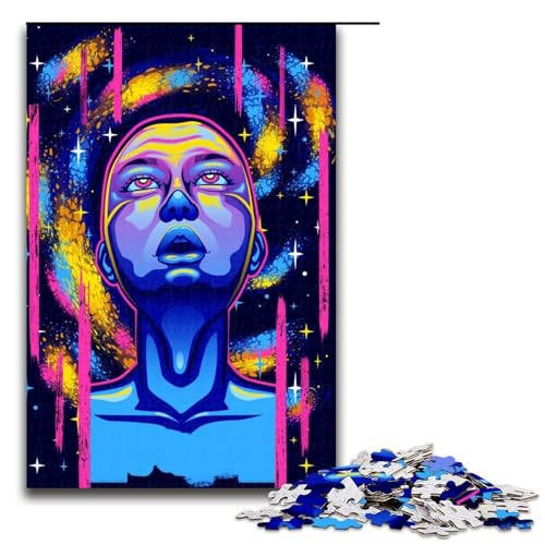 Puzzle für Erwachsene „Euphoria 1000 Teile Holzpuzzle für Kinder ab 14 Jahren anspruchsvolles Spiel (75 x 50 cm) von linghhiming