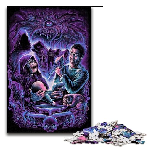 Puzzle für Erwachsene „Träume im Hexenhaus 1000 Teile tolles Geschenk geeignet für Teenager ab 14 Jahren (75 x 50 cm) von linghhiming