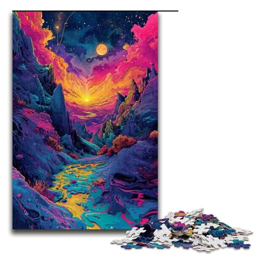 Puzzle für Erwachsene 1000 Teile „Die farbenfrohe Psychedelia von Meteora Holzpuzzle Lernspiel Herausforderungsspielzeug 75 x 50 cm Puzzle für Erwachsene 1000 Teile „Die farbenfrohe Psychedelia von Meteora Holzpuzzle Lernspiel Herausforderungsspielzeug 75 x 50 cm von linghhiming