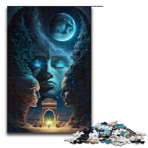 Puzzle für Erwachsene 1000 Teile „The Gatekeeper Lernspiele für Zuhause DIY Spielzeug tolles Geschenk für Spiele (75 x 50 cm) von linghhiming