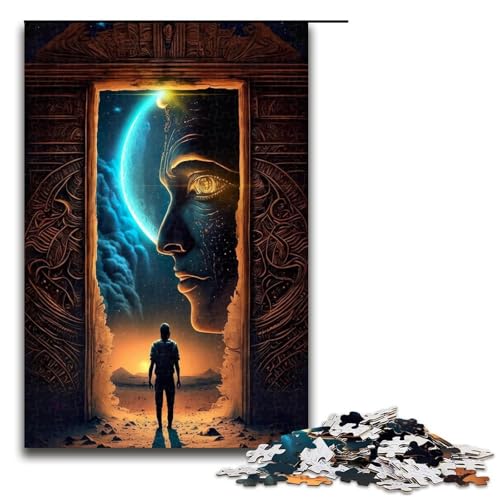 Puzzle für Erwachsene 1000 Teile „The Gatekeeper lustiges Puzzlespiel Spielzeug (75 x 50 cm) von linghhiming