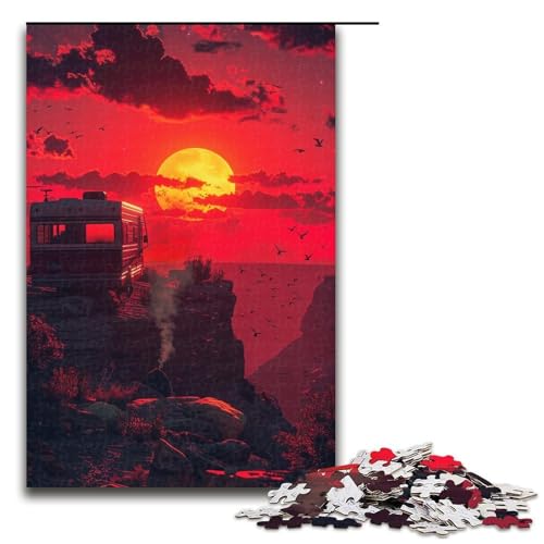 Puzzle für Erwachsene 1000 Teile A View from Hell Holzpuzzle 1000 Teile (75 x 50 cm) von linghhiming