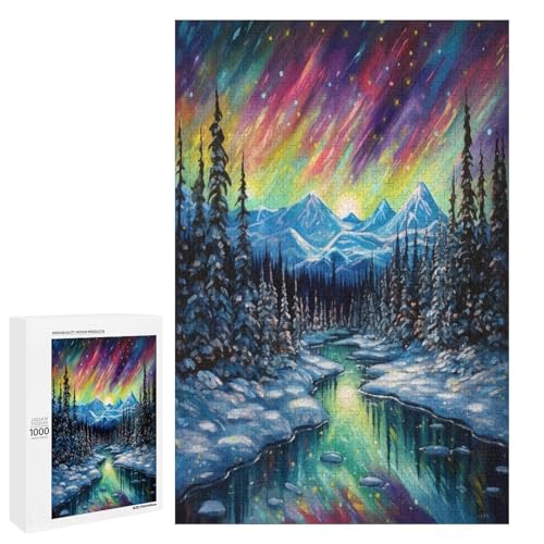 Puzzle für Erwachsene 1000 Teile Alaskan Winterlandschaft Holzpuzzle für Kinder Lernspiel 75 x 50 cm Puzzle für Erwachsene 1000 Teile Alaskan Winterlandschaft Holzpuzzle für Kinder Lernspiel 75 x 50 cm von linghhiming