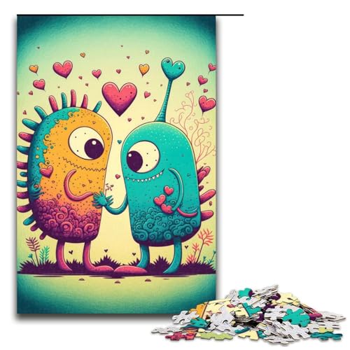 Puzzle für Erwachsene 1000 Teile Alien Love Duo Display Puzzle Spiele Spielzeug Geschenk geeignet für die Schreibtischdekoration 75 x 50 cm Puzzle für Erwachsene 1000 Teile Alien Love Duo Display Puzzle Spiele Spielzeug Geschenk geeignet für die Schreibtischdekoration 75 x 50 cm von linghhiming