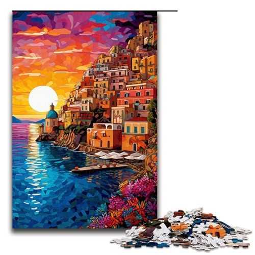 Puzzle für Erwachsene 1000 Teile Amalfiküste_buntes Familien Holzpuzzle Lernspiel Herausforderungsspielzeug 75x50cm Puzzle für Erwachsene 1000 Teile Amalfiküste_buntes Familien Holzpuzzle Lernspiel Herausforderungsspielzeug 75x50cm von linghhiming