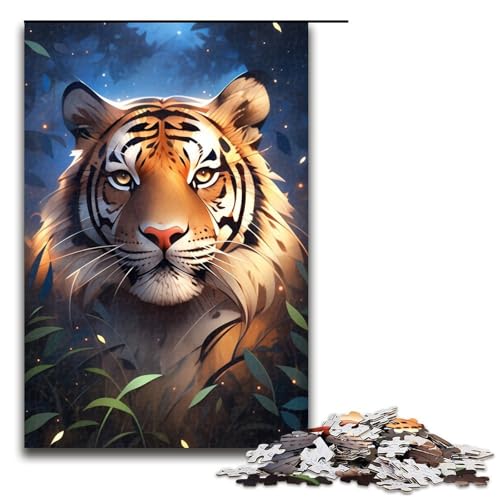 Puzzle für Erwachsene 1000 Teile Anime Dream Tiger Holzpuzzle für Kinder Lernspiel 1000 PCS (75x50cm) von linghhiming
