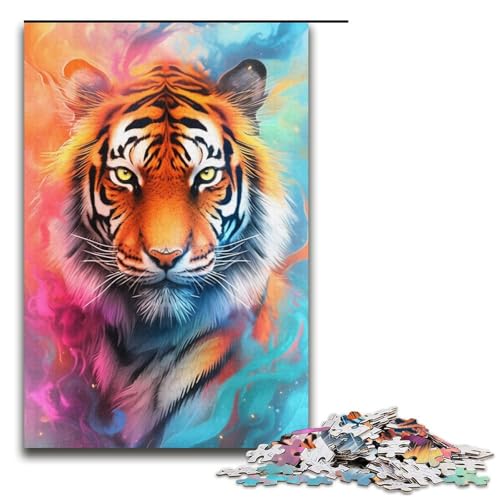 Puzzle für Erwachsene 1000 Teile Anime Dream Tiger Puzzle Lernspiele für Zuhause DIY-Spielzeug tolles Geschenk für Spiele 1000 Teile (38 x 26 cm) von linghhiming
