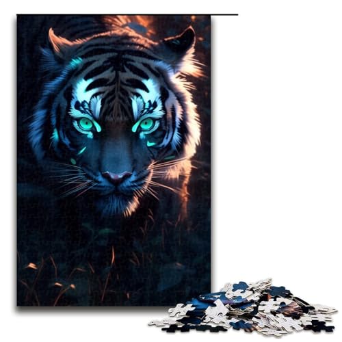 Puzzle für Erwachsene 1000 Teile Anime Dream Tiger Puzzles Spiele Spielzeug Geschenk Geeignet für Desktop-Dekoration 1000 PCS (75x50cm) von linghhiming