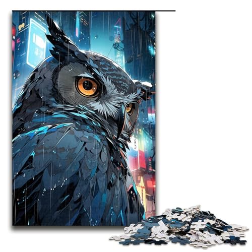 Puzzle für Erwachsene 1000 Teile Anime Eulen Puzzle Geburtstagsgeschenk Geschenke für Teenager ab 14 Jahren 1000 Teile (75 x 50 cm) von linghhiming