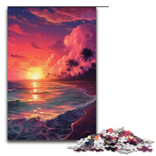 Puzzle für Erwachsene 1000 Teile Anime Kunst Landschaft Puzzle Lernspiele für Zuhause DIY Spielzeug tolles Geschenk für Spiele 1000 Teile (38 x 26 cm) von linghhiming