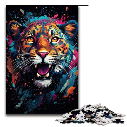 Puzzle für Erwachsene 1000 Teile Aquarellmalerei Leopardenfamilie Holzpuzzle Lernspiel Herausforderungsspielzeug 75 x 50 cm Puzzle für Erwachsene 1000 Teile Aquarellmalerei Leopardenfamilie Holzpuzzle Lernspiel Herausforderungsspielzeug 75 x 50 cm von linghhiming
