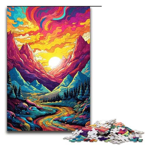 Puzzle für Erwachsene 1000 Teile Arctic_Granite_Mountai Heimdekoration Puzzle Spielzeug Geschenk für die ganze Familie 75 x 50 cm von linghhiming