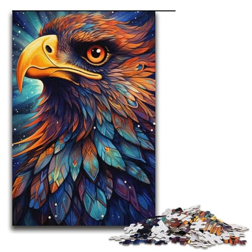 Puzzle für Erwachsene 1000 Teile Art Eagle Puzzle Lernspiele für Zuhause DIY-Spielzeug tolles Geschenk für Spiele 1000 Teile (38 x 26 cm) von linghhiming