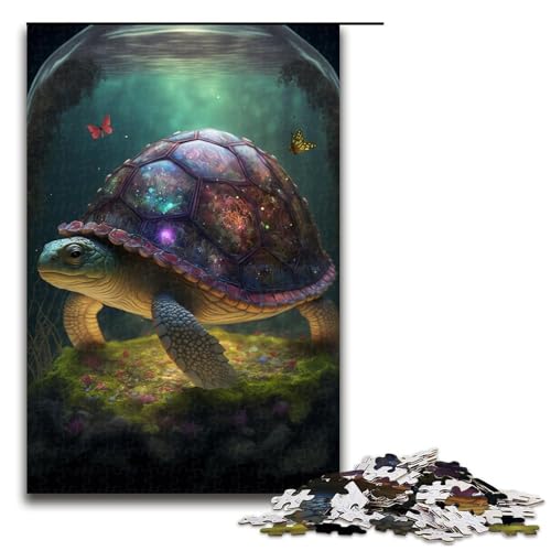 Puzzle für Erwachsene 1000 Teile Art Turtle Jigsaw Geburtstagsgeschenk für Teenager ab 14 Jahren 1000 Teile (75 x 50 cm) von linghhiming