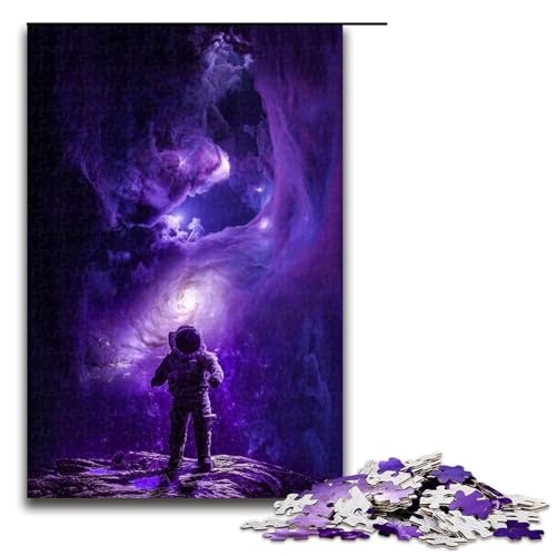 Puzzle für Erwachsene 1000 Teile Astronaut Lost in Space Puzzlespiel lustiges Spielzeug (75 x 50 cm) von linghhiming