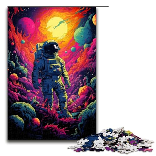 Puzzle für Erwachsene 1000 Teile Astronaut im Farbraum Holzpuzzle 75 x 50 cm Puzzle für Erwachsene 1000 Teile Astronaut im Farbraum Holzpuzzle 75 x 50 cm von linghhiming