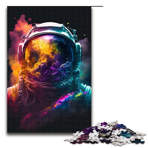 Puzzle für Erwachsene 1000 Teile Astronautenträume Holzpuzzle (75 x 50 cm) von linghhiming