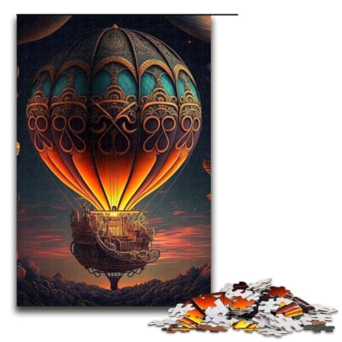 Puzzle für Erwachsene 1000 Teile Ballon im Weltraum Puzzle Lernspiele für Zuhause DIY Spielzeug tolles Geschenk für Spiele 75 x 50 cm von linghhiming