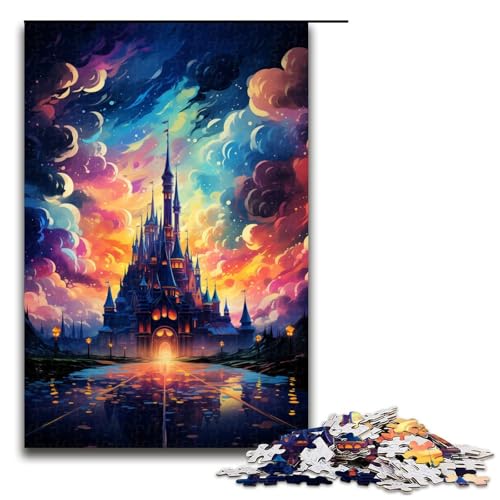 Puzzle für Erwachsene 1000 Teile Bezaubernde farbenfrohe Landschaft Lernspiele für Zuhause DIY Spielzeug tolles Geschenk für Spiele 75 x 50 cm von linghhiming