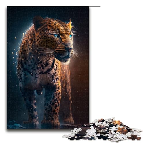 Puzzle für Erwachsene 1000 Teile Blauer Leopard Puzzle Spiele Spielzeug Geschenk geeignet für die Schreibtischdekoration 75 x 50 cm Puzzle für Erwachsene 1000 Teile Blauer Leopard Puzzle Spiele Spielzeug Geschenk geeignet für die Schreibtischdekoration 75 x 50 cm von linghhiming