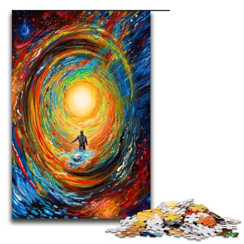 Puzzle für Erwachsene 1000 Teile Blick in die Unendlichkeit Puzzlespiele Spielzeug Geschenk geeignet als Schreibtischdekoration 75 x 50 cm von linghhiming