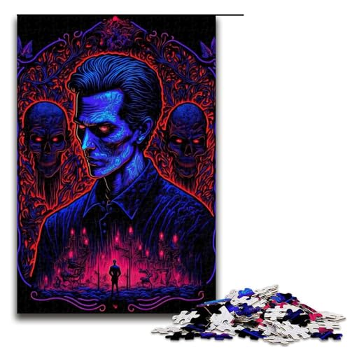 Puzzle für Erwachsene 1000 Teile Blood Call Blood Puzzle Holzpuzzle Lernspiel Herausforderungsspielzeug (75 x 50 cm) von linghhiming