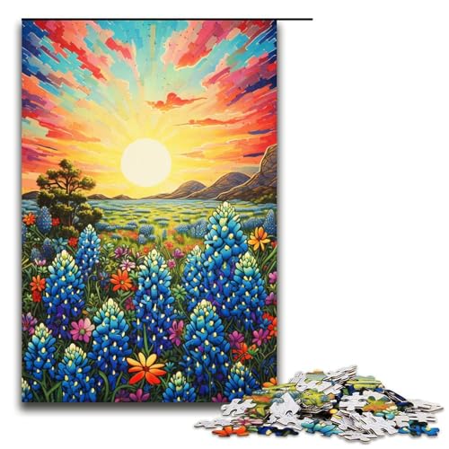 Puzzle für Erwachsene 1000 Teile Bluebonnet_buntes Familien Holzpuzzle Lernspiel Herausforderungsspielzeug 75x50cm Puzzle für Erwachsene 1000 Teile Bluebonnet_buntes Familien Holzpuzzle Lernspiel Herausforderungsspielzeug 75x50cm von linghhiming