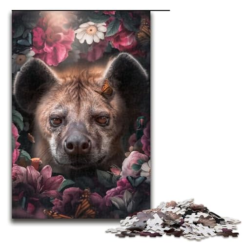 Puzzle für Erwachsene 1000 Teile Blumenhyäne Geburtstagsgeschenk Geschenke für Teenager ab 14 Jahren 75 x 50 cm Puzzle für Erwachsene 1000 Teile Blumenhyäne Geburtstagsgeschenk Geschenke für Teenager ab 14 Jahren 75 x 50 cm von linghhiming
