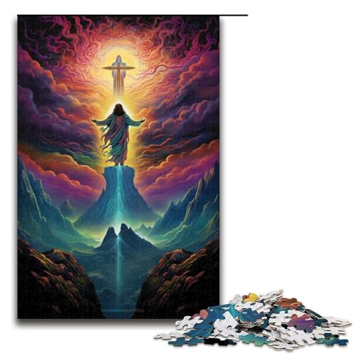 Puzzle für Erwachsene 1000 Teile Brasilien Jesus Retter Puzzle Spiel Spielzeug Lustig 75x50cm von linghhiming