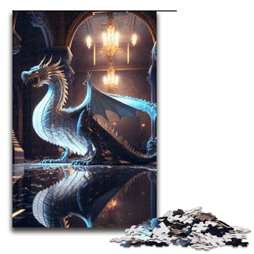 Puzzle für Erwachsene 1000 Teile Brave Dragon Puzzle Lernspiele für Zuhause DIY Spielzeug tolles Geschenk für Spiele (75 x 50 cm) von linghhiming