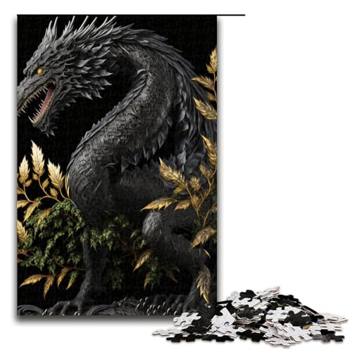 Puzzle für Erwachsene 1000 Teile Brave Dragon Puzzle Spiele Spielzeug Geschenk geeignet als Schreibtischdekoration (75 x 50 cm) von linghhiming