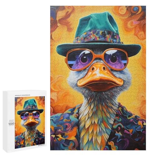 Puzzle für Erwachsene 1000 Teile Bunte Kunstenten Holzpuzzle 75 x 50 cm Puzzle für Erwachsene 1000 Teile Bunte Kunstenten Holzpuzzle 75 x 50 cm von linghhiming