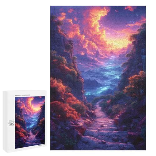 Puzzle für Erwachsene 1000 Teile Bunte Landschaft Holzpuzzle für Kinder Lernspiel 75 x 50 cm Puzzle für Erwachsene 1000 Teile Bunte Landschaft Holzpuzzle für Kinder Lernspiel 75 x 50 cm von linghhiming