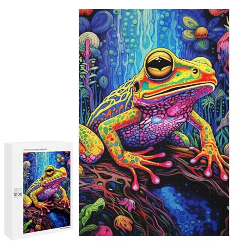 Puzzle für Erwachsene 1000 Teile Bunte Laubfrösche Holzpuzzle Lernspiel Herausforderungsspielzeug 75 x 50 cm Puzzle für Erwachsene 1000 Teile Bunte Laubfrösche Holzpuzzle Lernspiel Herausforderungsspielzeug 75 x 50 cm von linghhiming
