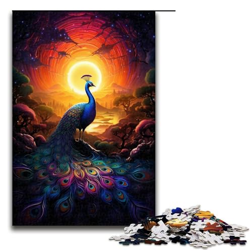 Puzzle für Erwachsene 1000 Teile Bunte Pfauenfamilie Holzpuzzle Lernspiel Herausforderungsspielzeug 75 x 50 cm Puzzle für Erwachsene 1000 Teile Bunte Pfauenfamilie Holzpuzzle Lernspiel Herausforderungsspielzeug 75 x 50 cm von linghhiming