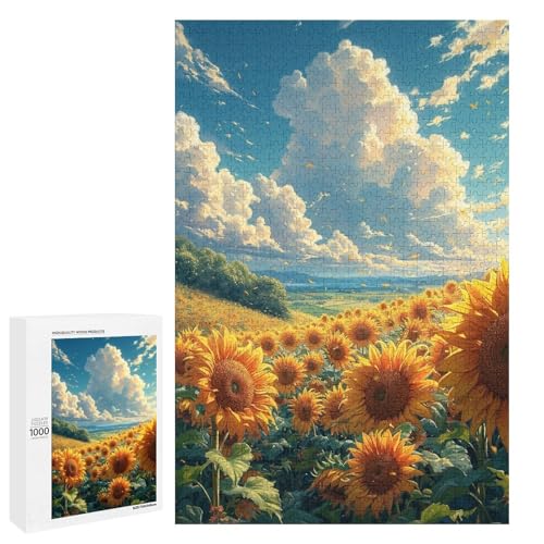 Puzzle für Erwachsene 1000 Teile buntes Sonnenblumen Holzpuzzle für Kinder Lernspiel 75 x 50 cm Puzzle für Erwachsene 1000 Teile buntes Sonnenblumen Holzpuzzle für Kinder Lernspiel 75 x 50 cm von linghhiming