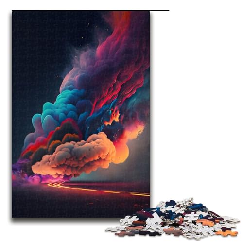 Puzzle für Erwachsene 1000 Teile Bunte Träume Puzzlespiele Spielzeug Geschenk geeignet für die Schreibtischdekoration 75 x 50 cm von linghhiming