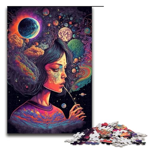 Puzzle für Erwachsene 1000 Teile Cosmic High Puzzle Lernspiele für Zuhause DIY Spielzeug tolles Geschenk für Spiele 75 x 50 cm von linghhiming