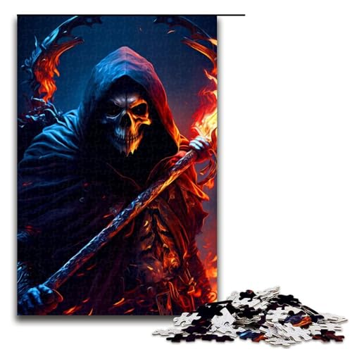 Puzzle für Erwachsene 1000 Teile Dämonenkrieger Heimdekoration Puzzle Spielzeug Geschenk für die ganze Familie 75 x 50 cm von linghhiming
