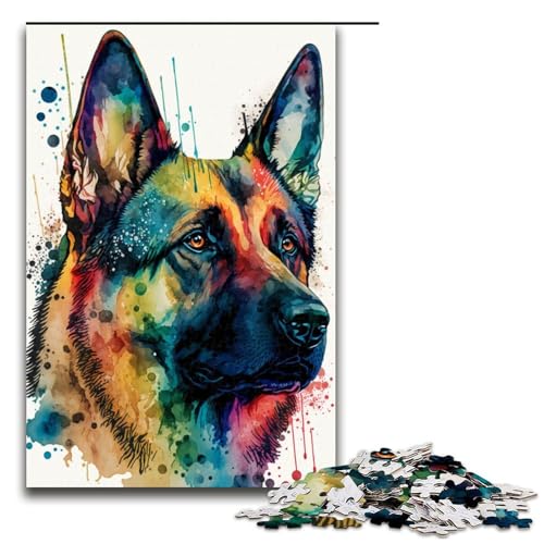 Puzzle für Erwachsene 1000 Teile Deutscher Schäferhund Puzzle für Erwachsene Holzpuzzles Familienspiele Weihnachts und Geburtstagsgeschenke 75 x 50 cm Puzzle für Erwachsene 1000 Teile Deutscher Schäferhund Puzzle für Erwachsene Holzpuzzles Familienspiele Weihnachts und Geburtstagsgeschenke 75 x 50 cm von linghhiming