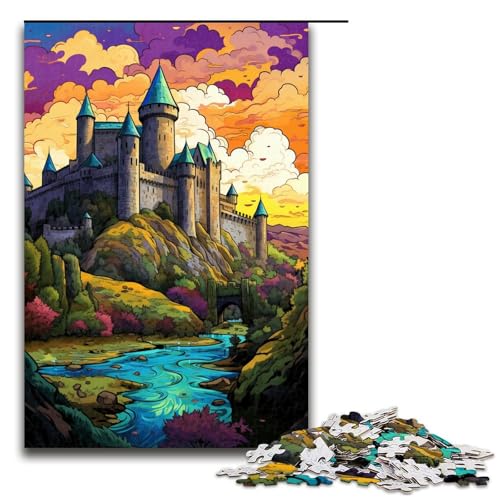 Puzzle für Erwachsene 1000 Teile Die farbenfrohe Psychedelia der Burg Carcassonne Puzzle Spiele Spielzeug Geschenk Geeignet für die Schreibtischdekoration 75x50cm Puzzle für Erwachsene 1000 Teile Die farbenfrohe Psychedelia der Burg Carcassonne Puzzle Spiele Spielzeug Geschenk Geeignet für die Schreibtischdekoration 75x50cm von linghhiming