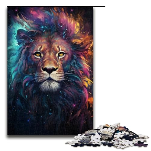 Puzzle für Erwachsene 1000 Teile Die farbenfrohe Psychedelia des kosmischen Löwen Puzzlespiel Spielzeug Lustig 75x50cm Puzzle für Erwachsene 1000 Teile Die farbenfrohe Psychedelia des kosmischen Löwen Puzzlespiel Spielzeug Lustig 75x50cm von linghhiming