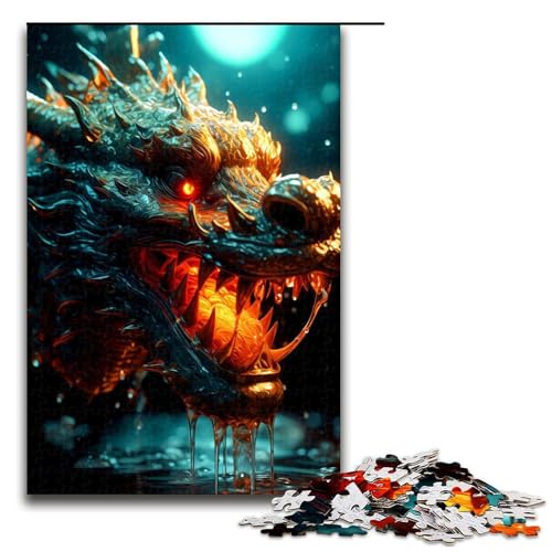 Puzzle für Erwachsene 1000 Teile Drachen Holzpuzzle für Kinder Lernspiel 75 x 50 cm Puzzle für Erwachsene 1000 Teile Drachen Holzpuzzle für Kinder Lernspiel 75 x 50 cm von linghhiming