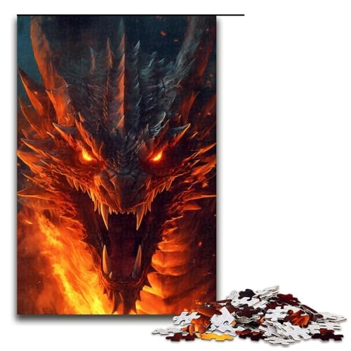 Puzzle für Erwachsene 1000 Teile Drachenbrennen Geburtstagsgeschenk Geschenke für Teenager ab 14 Jahren 75 x 50 cm Puzzle für Erwachsene 1000 Teile Drachenbrennen Geburtstagsgeschenk Geschenke für Teenager ab 14 Jahren 75 x 50 cm von linghhiming