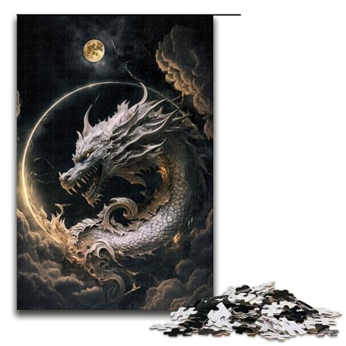 Puzzle für Erwachsene 1000 Teile Drachenfamilie Holzpuzzle Lernspiel Herausforderungsspielzeug 75 x 50 cm Puzzle für Erwachsene 1000 Teile Drachenfamilie Holzpuzzle Lernspiel Herausforderungsspielzeug 75 x 50 cm von linghhiming