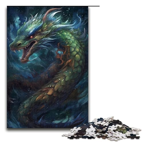 Puzzle für Erwachsene 1000 Teile Drachenwunder Puzzle Lernspiele für Zuhause DIY Spielzeug tolles Geschenk für Spiele 75 x 50 cm von linghhiming