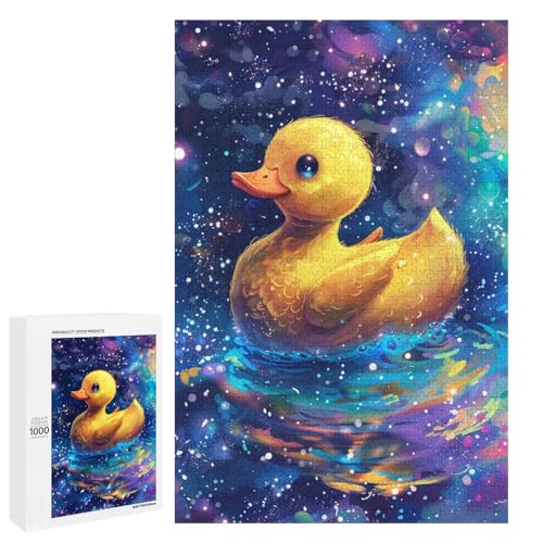 Puzzle für Erwachsene 1000 Teile Traumentenfamilie Holzpuzzle Lernspiel Herausforderungsspielzeug (75 x 50 cm) von linghhiming