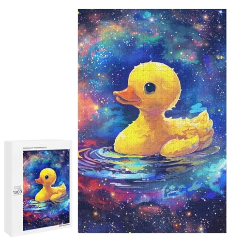 Puzzle für Erwachsene 1000 Teile Traumentenfamilie Holzpuzzle Lernspiel Herausforderungsspielzeug (75 x 50 cm) von linghhiming