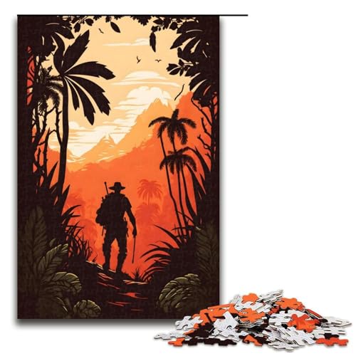 Puzzle für Erwachsene 1000 Teile Dschungel Entdecker Abenteuer Mustermontage hilft dem Gehirn süchtig machendes Spielzeug zu trainieren und Geduld zu fördern 75 x 50 cm Puzzle für Erwachsene 1000 Teile Dschungel Entdecker Abenteuer Mustermontage hilft dem Gehirn süchtig machendes Spielzeug zu trainieren und Geduld zu fördern 75 x 50 cm von linghhiming