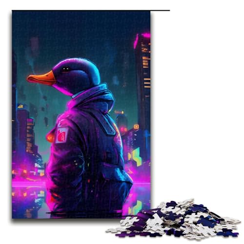 Puzzle für Erwachsene 1000 Teile Enten Puzzle Spiele Spielzeug Geschenk geeignet für die Schreibtischdekoration 75 x 50 cm von linghhiming